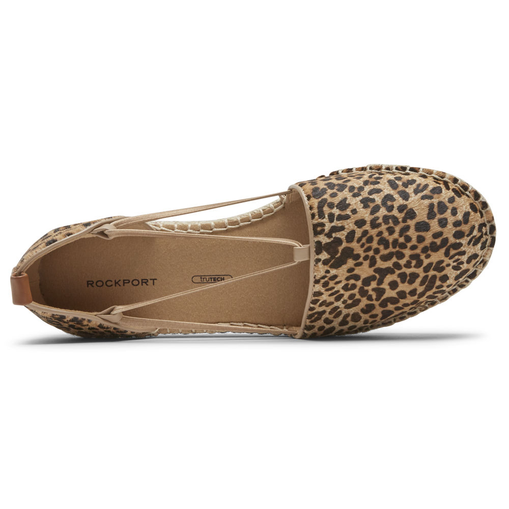 Rockport Womens Slip-On Leopard - Seaview Bungee - UK 205-AXYGJZ